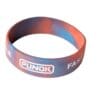 Siliconen armband rood-blauw Punok