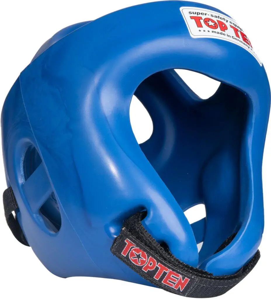 Bokshelm Competitie Strijd Top Tien Frankrijk-blauw