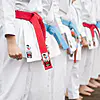 Shureido Katoenen Karate Wedstrijdriem - WKF Goedgekeurd