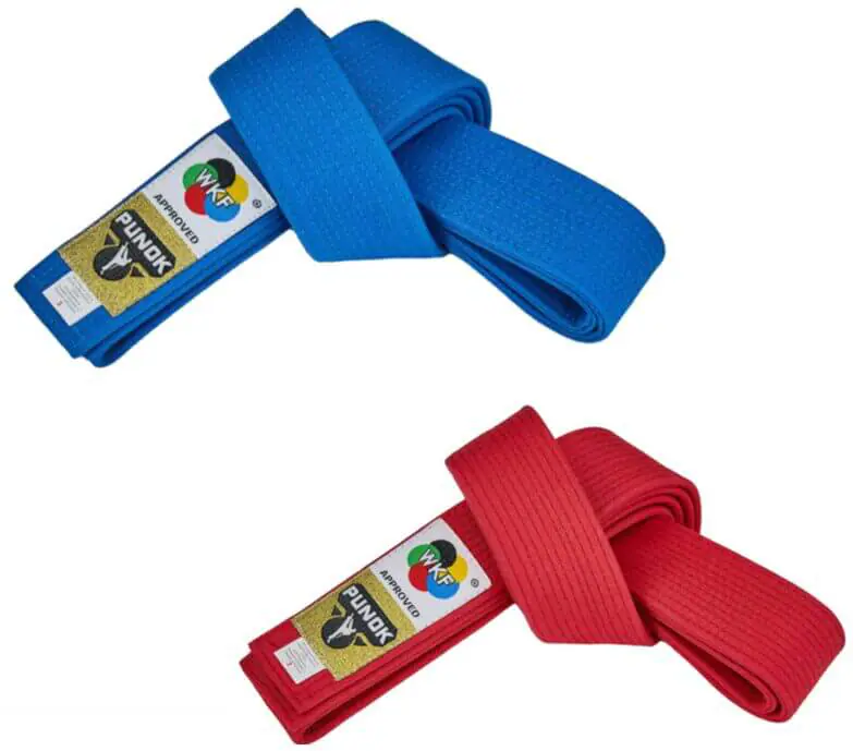Punok Kata WKF wedstrijdriem - Rood of Blauw - WKF