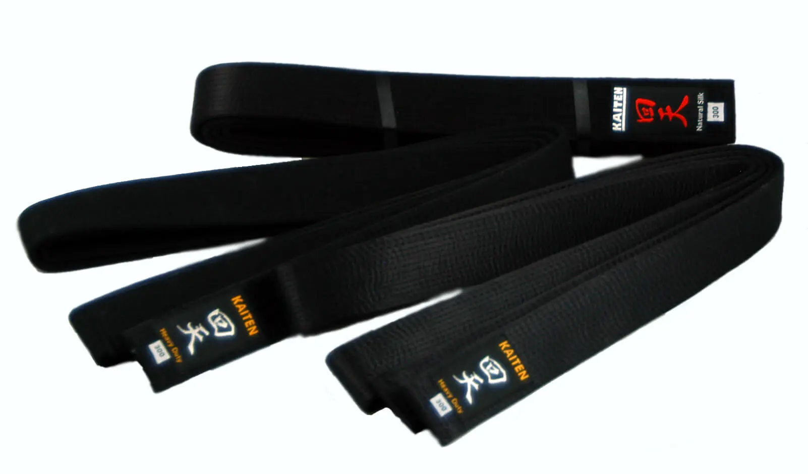 Extra dikke katoenen Kaiten zwarte karate riem