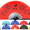 Éventail Tai Chi (Tai Ji Shan) Double Dragon – Sur Mesure