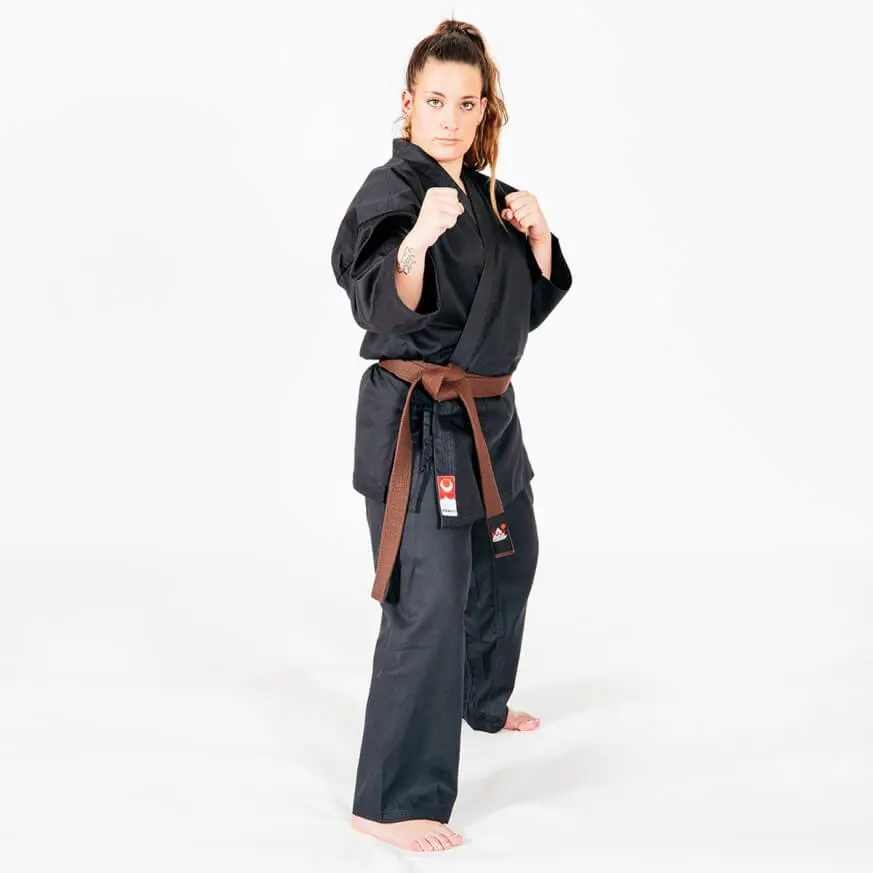 Fuji Mae Karate Training Kimono zwart