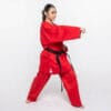 Fuji-Mae Karategi Training Kimono blauw of rood 22 Rode Fuji Mae karategi