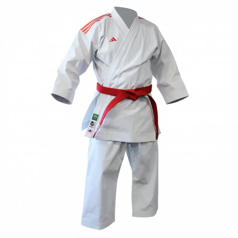 Première League Shori Kata karategi met band - Adidas rood