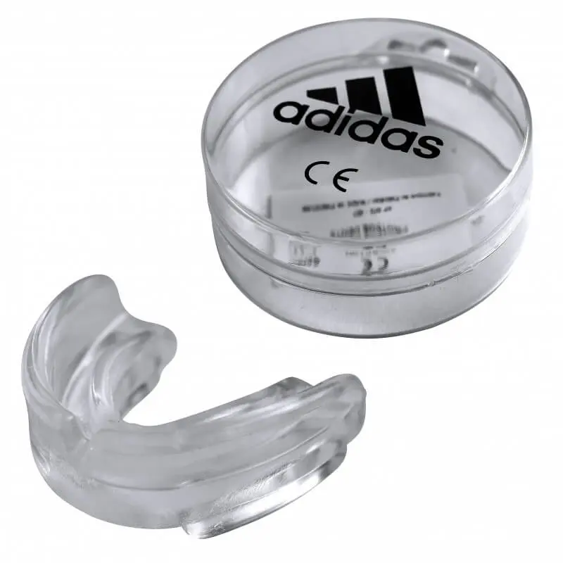 CE dubbele gebitsbeschermer - Adidas - met Adidas etui