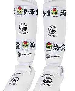 Tokaido karate scheen- en voetbeschermers - WUKF-wit