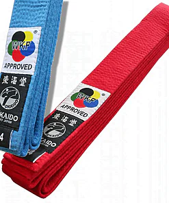 Tokaido Karate wedstrijdriem - Rood of Blauw