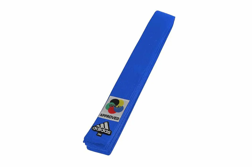adidas elite karate riem b242k-wkf blauw
