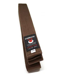 Bruine karate riem Kamikaze
