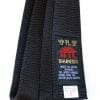 Zwarte Shureido karate riem - katoen of zijde satijn - Extra large