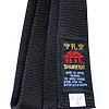 Zwarte Shureido karate riem - katoen of zijde satijn - Extra large 1 Zwarte Shureido karate riem - katoen of zijde satijn - Extra large