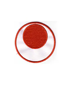 Geborduurde badge in karatestijl