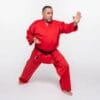 Fuji-Mae Karategi Training Kimono blauw of rood 17 Karate-Gi