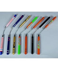 nunchaku met houtdecoratie