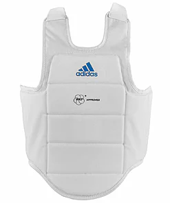 Karate slab Adidas Body Protector WKF - Wit - voor wedstrijden. Model ADIP03 