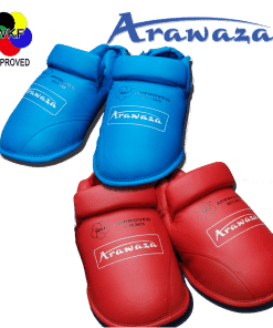 Arawaza karate voetbeschermers blauw of rood - WKF