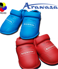 Arawaza karate voetbeschermers blauw of rood - WKF