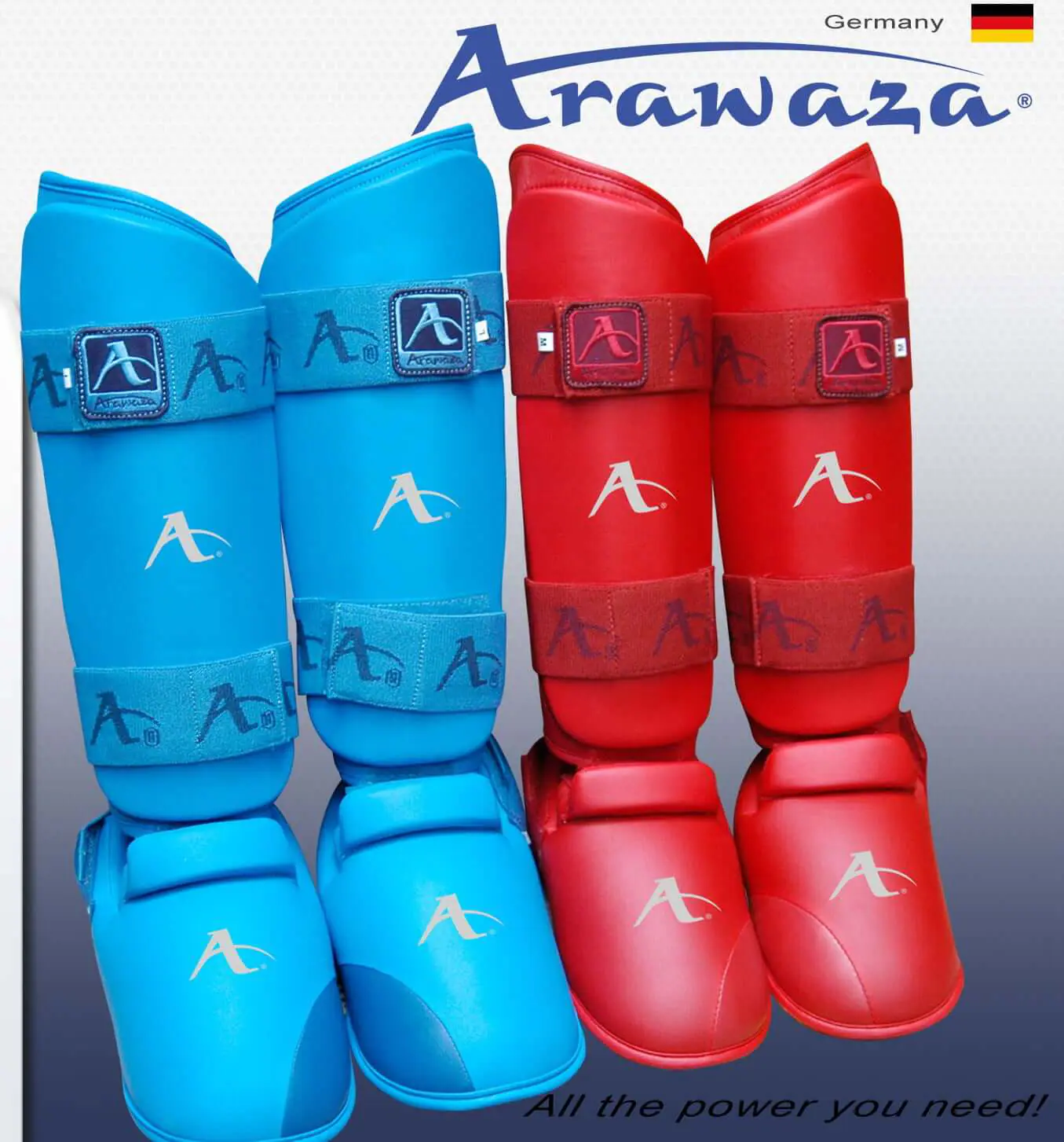 Arawaza Karate scheen- en voetbeschermers