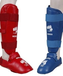 Noris scheen- en voetbeschermers - blauw of rood - FFK