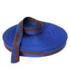 blauw-bruin-karaats-belt-rol-gi