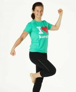 I Love Karate Groen T-shirt - Seishin International