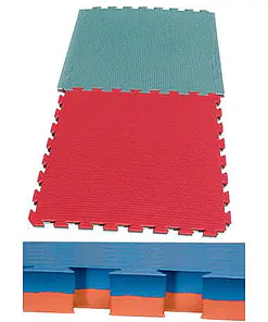Omkeerbaar puzzel vloerkleed Budo Fight 100x100x4cm
