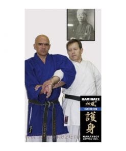 GOSHIN Kamikaze kimono jack - Blauw-arm-clef